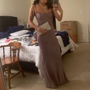 PURPLE SPARKLING DRESS